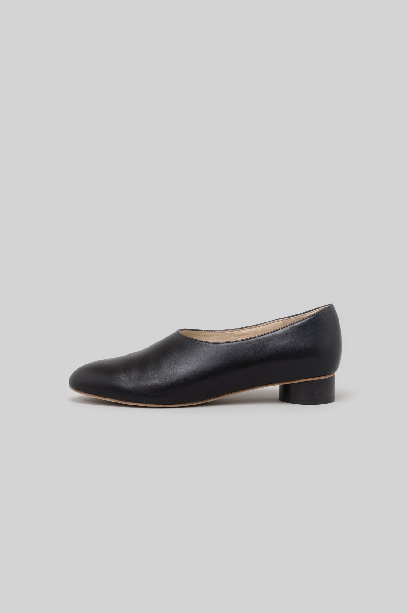 wood heel 25 (black heel) – _Fot