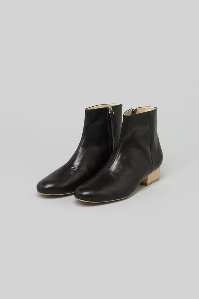 wood heel boots 35